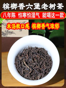 六堡茶广西梧州特产黑茶散茶500g陈香六堡老茶叶 茶之韵八年陈正品