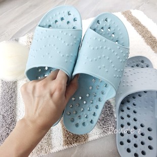 漏水防臭男士 日式 夏季 浴室拖鞋 情侣女士家居鞋 家用洗澡防滑洞洞鞋