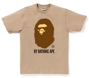 日本代购 BAPE 大猿头字母圆领半袖 短袖 街头潮牌 美拉德风 T恤