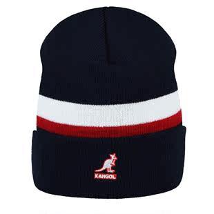 K4261SP Kangol袋鼠男女帽子毛线帽包头秋冬保暖冷帽条纹堆堆正品