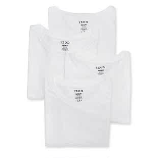 IZOD男T恤短袖 基础款 213CPT102023年 打底内搭舒适透气纯色4件正品