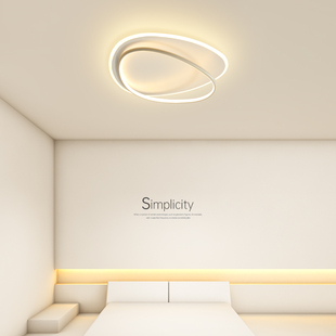 简约现代主卧室灯具创意led吸顶灯几何小客厅灯极简餐厅书房灯