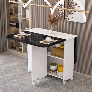 简易折叠餐桌小户型家用伸缩餐桌可移动吃饭桌子出租房用