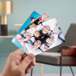 钱包照片双面高清定制pvc3寸情侣卡片创意小礼物人像明星小卡定做