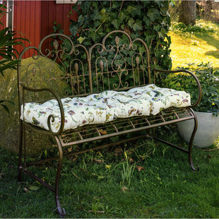 岛拉金属双人椅铁艺长椅花园庭院别墅情侣椅子坐具公园阳台椅园艺