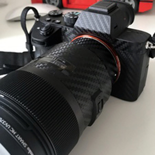 单反摄像机相机镜头保护贴皮贴纸胶带 碳纤维纹免加热金属木纹数码
