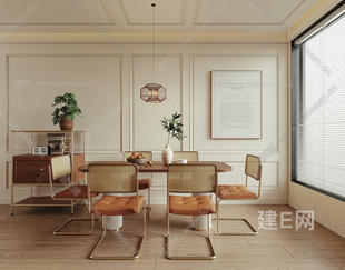 餐厅餐桌椅组合轻奢一桌六椅长方形饭桌中小户型家用桌可定制 法式