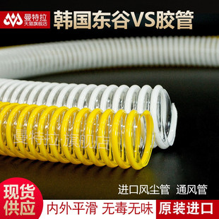 东谷PVC塑筋管 塑筋增强软管 排水管 PVC加强波纹管物料输送管
