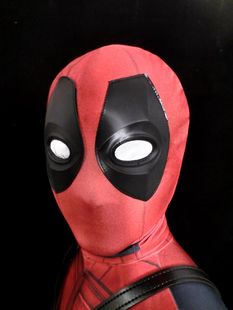 Deadpool头套 万圣节死侍面罩头套头罩COS配件 印花 3D立体数码