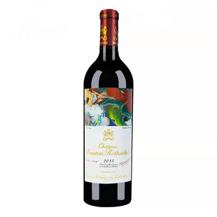 法国波尔多一级名庄木桐酒庄干红葡萄酒正牌2015年750ml单支