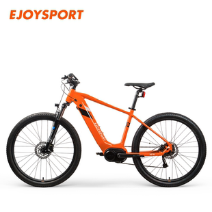 骑易运动MC01中置电机27.5寸锂电动助力单车9速油碟刹山地自行车