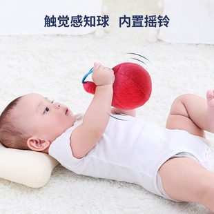 6个月布艺宝宝玩具8 婴儿红色球手抓球抚触球追视感统训练可啃咬3