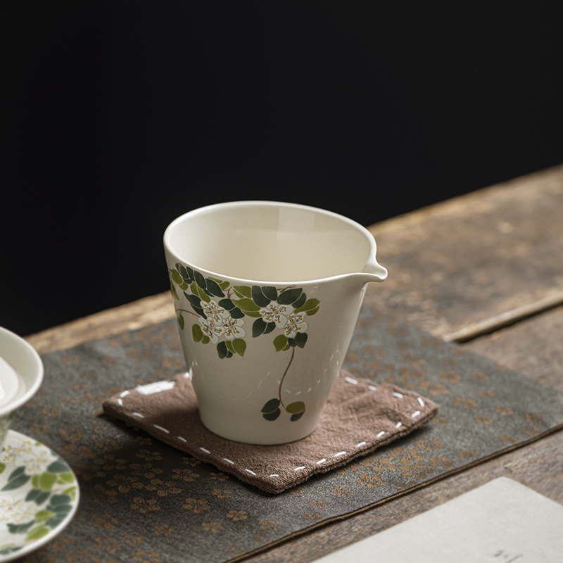 草木灰公道杯茶滤创意功夫茶具家用茶海分茶器陶瓷匀杯茶漏套装