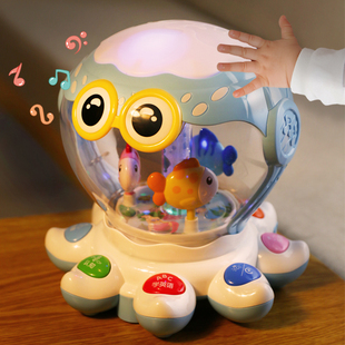 婴儿玩具儿童拍拍鼓手拍鼓八面体益智音乐6个月宝宝早教1岁多功能