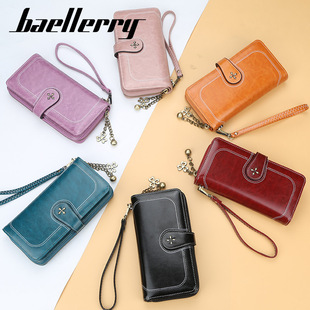 baellerry新款 多功能女士钱包学生wallet卡包时尚 手机包 搭扣韩版