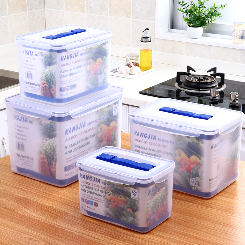 泡菜耐高温食品级塑料透明带盖密封盒冰箱收纳沥水保鲜盒大号 新品