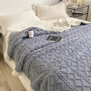 空调毯子办公室午睡毛巾被加厚床上用 夏季 KASA毛毯珊瑚法兰绒薄款