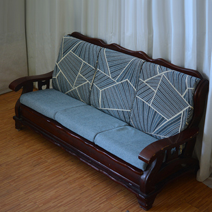 通用 红木沙发春秋椅坐垫防滑四季 实木沙发海绵坐垫带靠背加厚中式