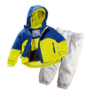 男女童宝宝户外加厚保暖防水滑雪衣服两件套 套装 儿童滑雪服滑雪裤