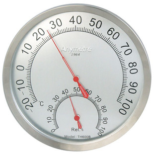 温度计 美德时TH600B高精度机械温度计工业室内室外温湿度计壁挂式