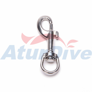 316不锈钢 AturDive潜水 90mm 弹簧钩 单头钩 弹簧扣 单头扣