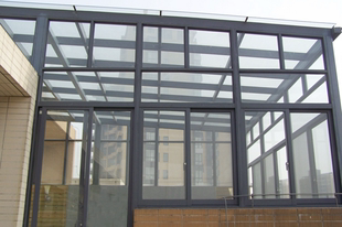 夹胶玻璃窗封阳台 铝合金 断桥 露台天井 弧形顶 合肥阳光房