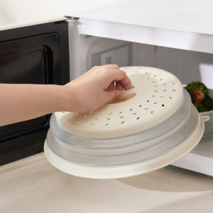 微波炉加热盖专用盖子硅胶塑料盖子圆形防油罩热菜耐高温防溅碗盖