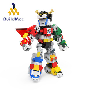 积木玩具动漫战神金刚百兽王机器人五狮合体机甲模型 BuildMOC拼装