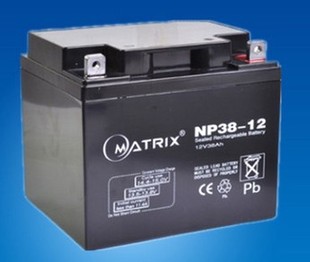 Matrix矩阵蓄电池NP24 安防消防 12V24Ah防盗报警主机 UPS电源