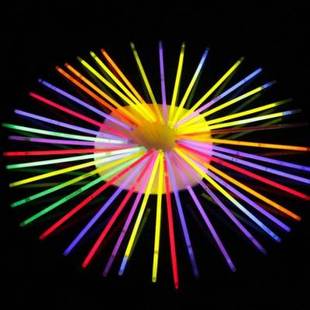 荧光棒发光棒演唱会道具一次性荧光手环100支夜光棒儿童七彩玩具