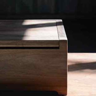 愫木翻盖式 黑胡桃手工木盒 可定制 原木收F纳盒桌面杂物收纳箱