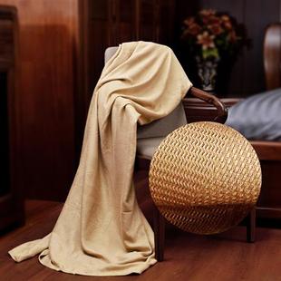 凉毯子午休冷感防螨竹炭毛巾被空调薄毯 竹纤维盖毯单人冰丝毯夏季