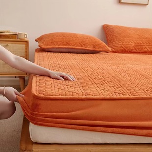 希尔顿花园酒店床笠加厚夹棉床垫保护套绒席梦思床垫套床笠护套