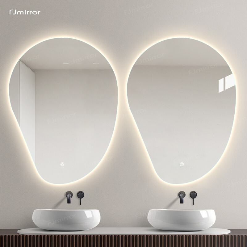 饰灯光镜 不规则卫生间镜子智能防雾洗漱台异形装 led浴室镜壁挂式