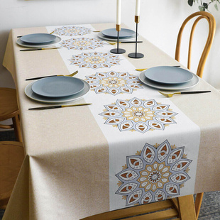 茶几布pvc桌垫 欧式 桌布防水防油免洗防烫家用长方形餐桌台布中式