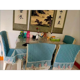 家用坐垫通用 餐椅垫餐椅套套装 高档意赞餐桌布椅子套罩餐椅垫套装