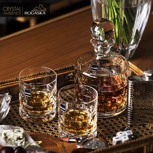 洛佳斯卡ROGASKA水晶玻璃家用威士忌酒杯轻奢简约洋酒杯酒具套装