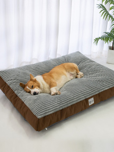 宠物狗窝冬季 保暖柯基泰迪中小型犬睡垫狗睡觉床四季 通用可拆洗款