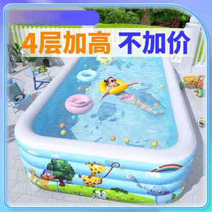 婴儿童充气游泳池超大型家庭海洋球池加厚家用大号成人戏水池玩具