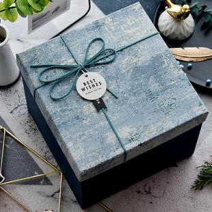 礼物盒 盒创意生日盒子手提盒男生款 礼品盒正方形大号空盒礼盒包装