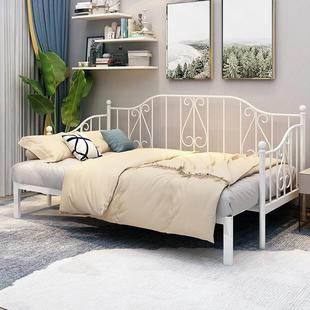 铁艺多功能沙发床经济型推拉床铁床简约双人床折叠床两用沙发 欧式
