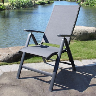 促销 户外折叠躺椅可调节便携休闲全铝合金办公午休按摩器沙滩四季