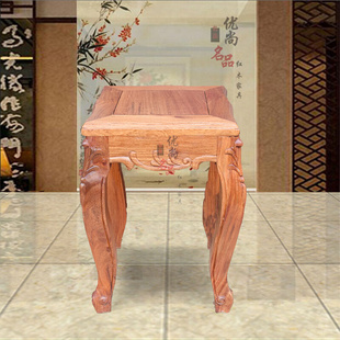 凳 缅甸花梨木凳子 梳妆台凳子 实木方凳 红木板凳 餐桌凳子 换鞋