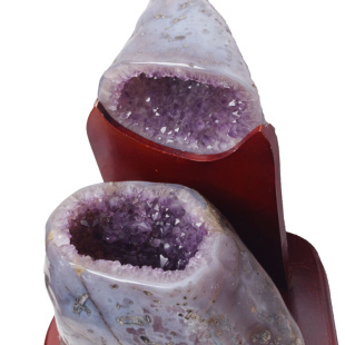 紫水晶洞聚宝盆 玛瑙原石聚宝盆 天然玛瑙紫水晶聚宝盆摆件