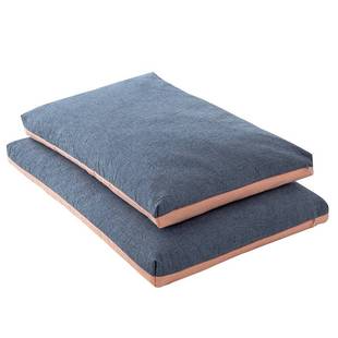 家用带枕套 荞麦枕头大人枕芯单人护颈椎助睡眠学生全棉枕头一对装