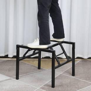 正方形桌架子桌子腿支架桌脚家用折叠餐桌腿桌腿支架餐台架子