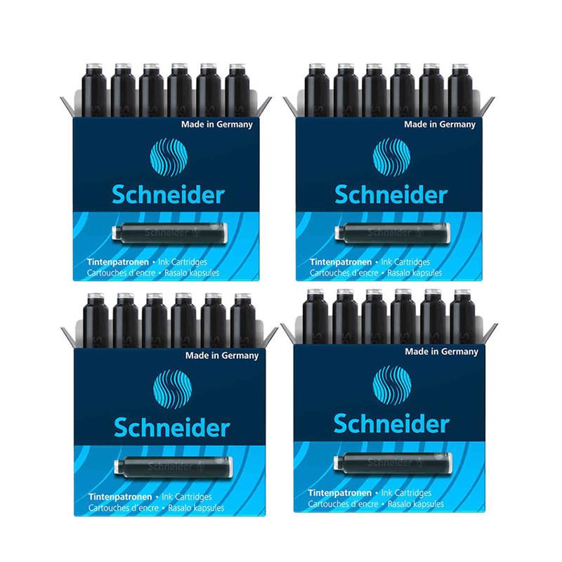 德国Schneider染料型墨囊欧标通用学生钢笔墨水芯墨胆6601