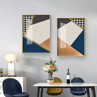沙发背景墙壁画玄关卧室餐厅 饰画北欧抽象风格 定制现代简约客厅装