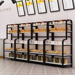 面包展示柜中岛柜糕点烘焙店蛋糕货架展示架陈列架面包柜边柜多层