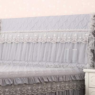 床头套罩蕾丝床背盖布公主风全包防尘套床头 定制巧致生活艾灰欧式